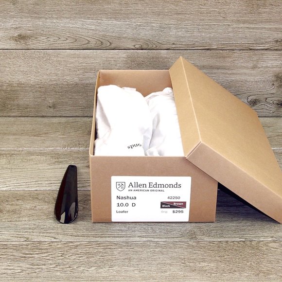 Allen Edmonds NASHUA 10 D Black/Brown * new AE Bags (add $15 new Shoe Trees) o main image 11